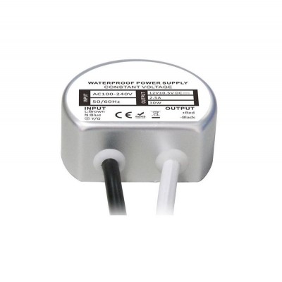 Τροφοδοτικό LED 30W 2.5A 230V στα 12V DC IP67 Ultra Thin